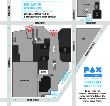 PAX West 2022 Security Map